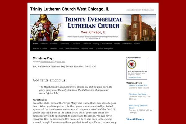 Twenty Ten theme site design template sample