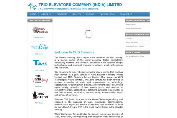 trioelevators.com site used Trio