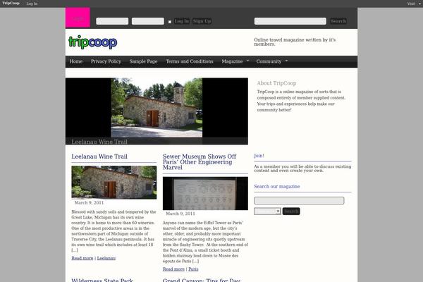 tripcoop.com site used Bp-magazine
