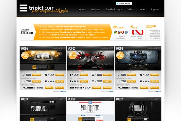 Def theme site design template sample