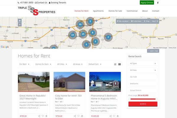 WordPress website example screenshot