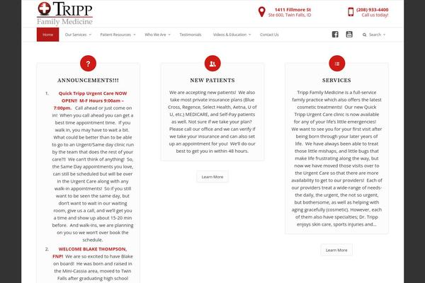 trippfamilymedicine.com site used Enfold-tripp