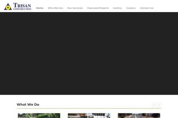 Construction theme site design template sample