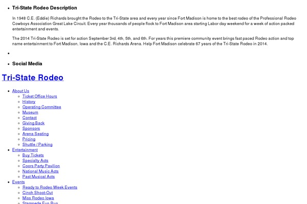 tristaterodeo.org site used Tristaterodeo