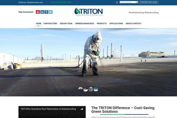 Triton theme site design template sample