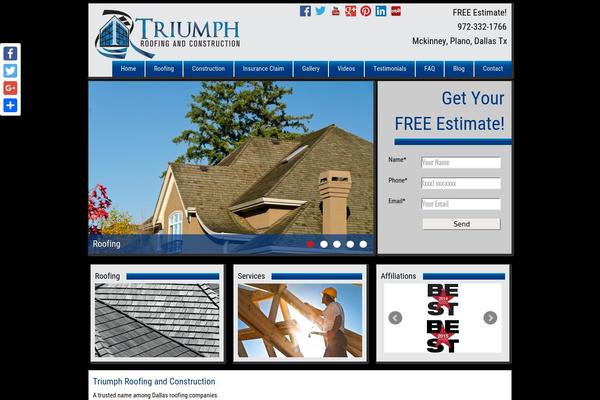 triumphroofing.net site used Triumph