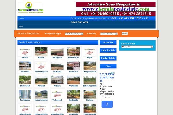 Trivandrumproperty3 theme site design template sample