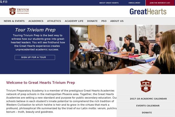 Great-hearts-academies theme site design template sample