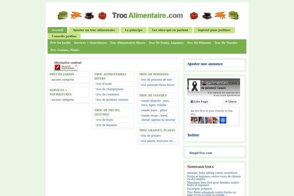 trocalimentaire.com site used Wpclassifieds