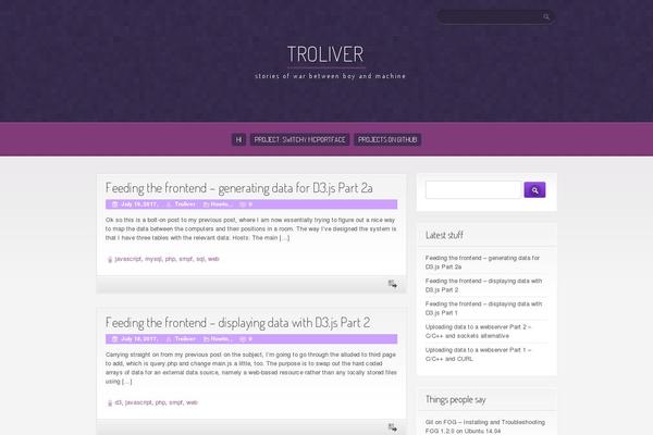 Purple Pro theme site design template sample