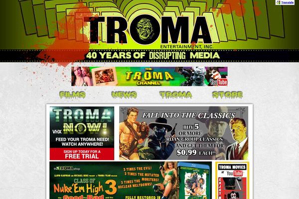 troma.com site used Mwtroma