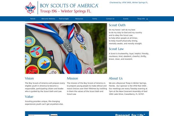 troop196.com site used Scouttroop