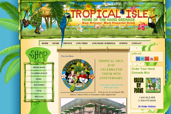 tropicalisle.com site used Tropicalisle