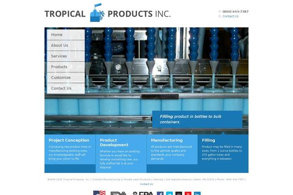 tropicalproducts.com site used Tropical