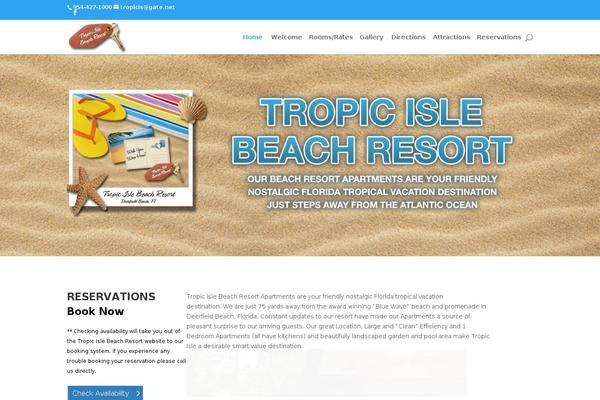 tropicislebeachresort.com site used Tropicisledivichild