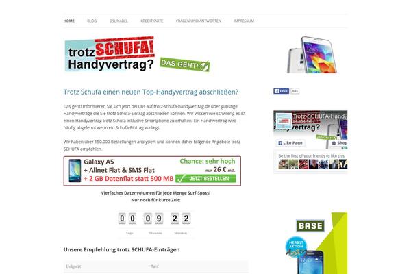 Site using Trotz-schufa-custom plugin