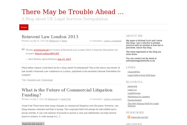 troubleahead.co.uk site used Headway-101
