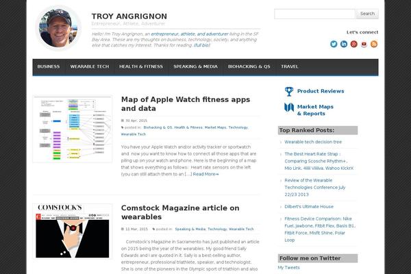 troyangrignon.com site used Blogmag-theme