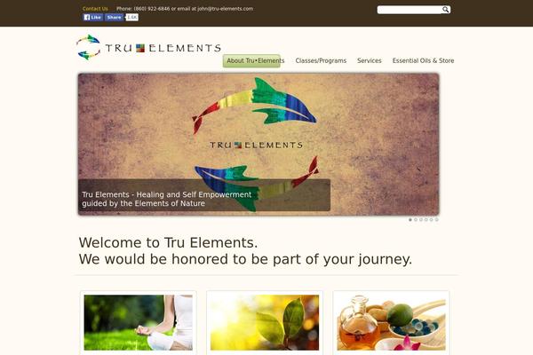 Elements theme site design template sample