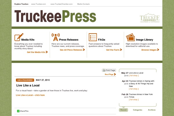 truckeepress.com site used Truckee-press