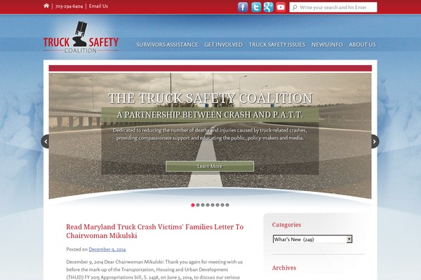 trucksafety.org site used Trucksafety