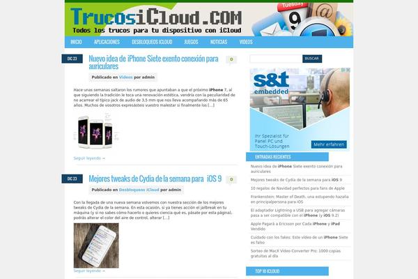 icloud WordPress theme, websites list used icloud theme icloud theme websites examples