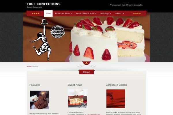 The Restaurant theme site design template sample