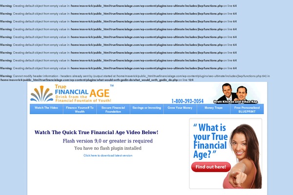 truefinancialage.com site used Truefin