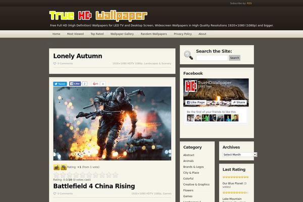 truehdwallpaper.com site used Thrillingtheme1.0.3