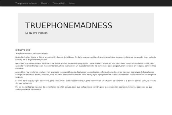 truephonemadness.com site used Basico