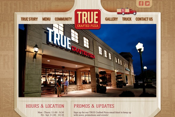 truepizza.com site used Truepizza