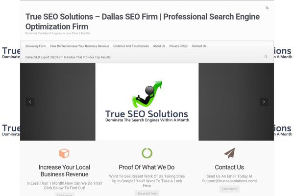 evolve theme site design template sample