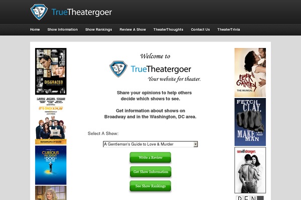 truetheatergoer.com site used Ttg