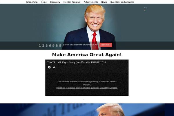 trump.us site used Bootstrap-3-blank