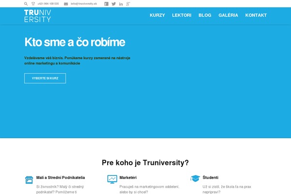 truniversity.sk site used Flatpack