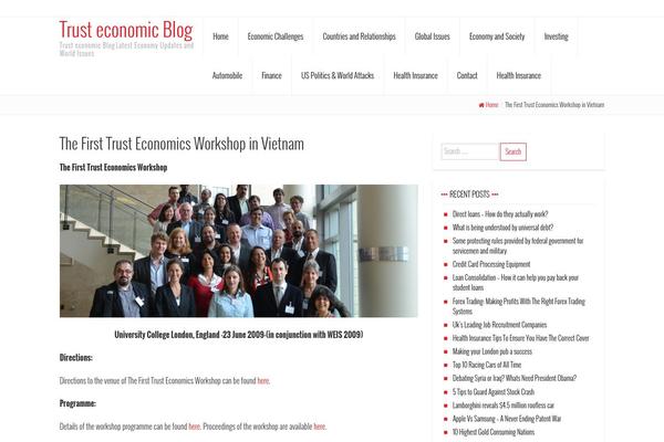 trust-economics.org site used My Passion