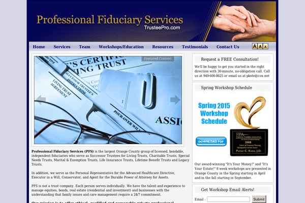 trusteepro.com site used Professional-fiduciary-services