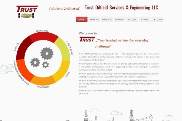 Trust theme site design template sample