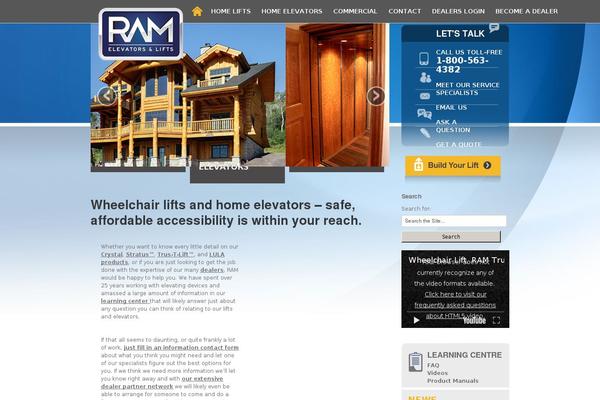 Ram theme site design template sample
