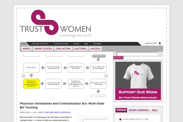 trustwomenpac.org site used Aparatus-v2