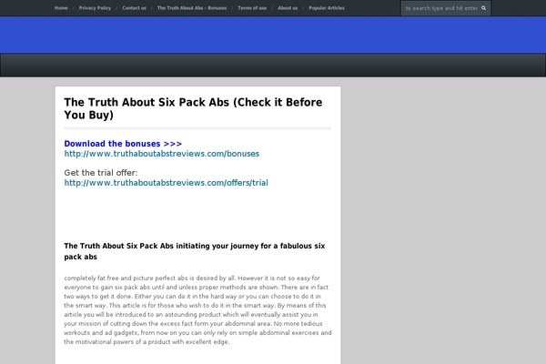 truthaboutabsnewreviews.com site used Fitnessmag