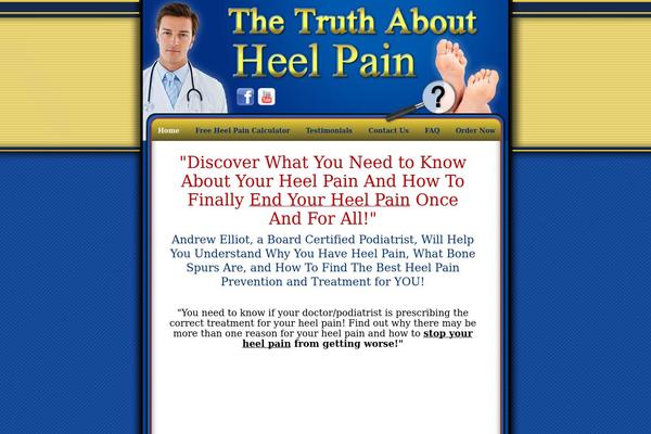 truthaboutheelpain.com site used Blank_sales_page_theme_with_header