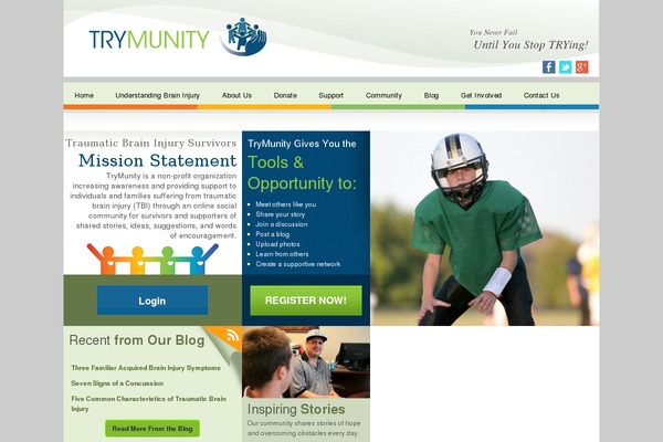 trymunity.com site used Trymunity-theme