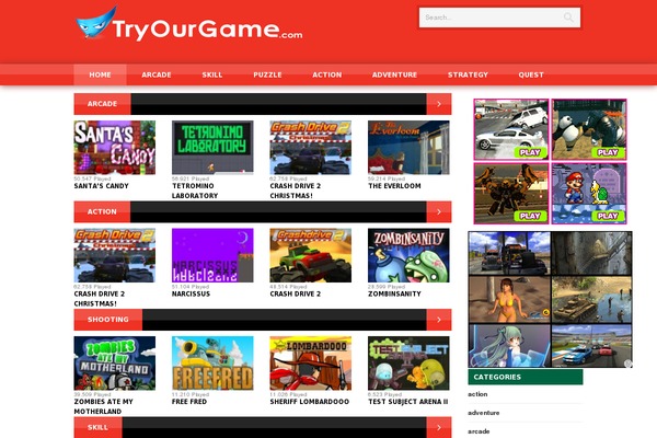 tryourgame.com site used Wp Games
