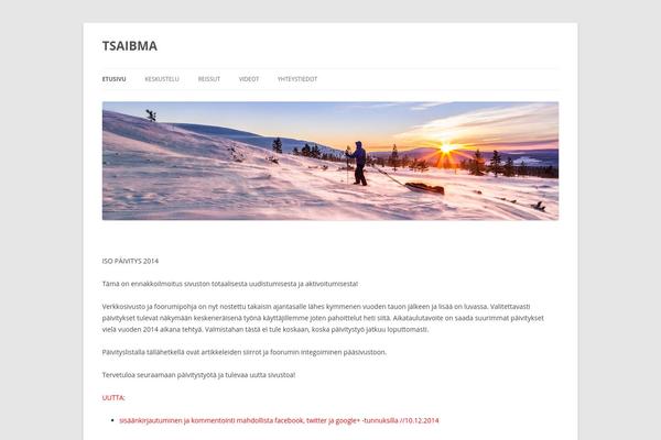 Twenty Twelve theme site design template sample