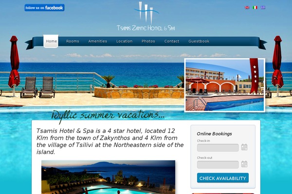 tsamis-zante.com site used Avakastheme