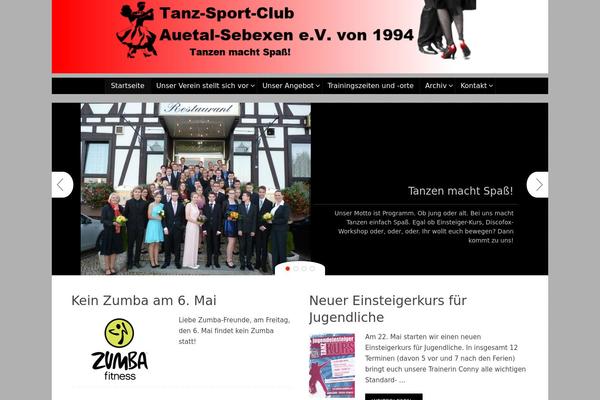 WordPress website example screenshot
