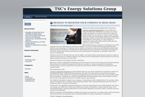 Solutions theme websites examples