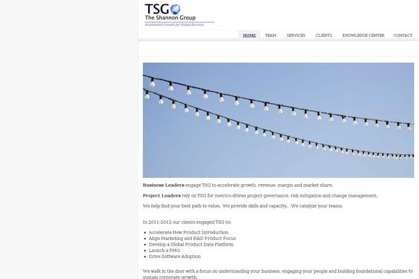 tsg-theshannongroup.com site used Tsg-theme