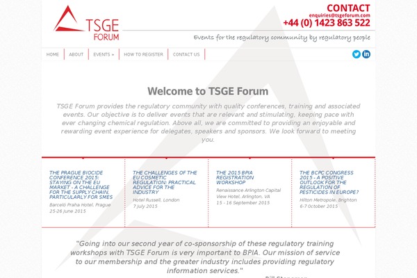 TSGE theme websites examples